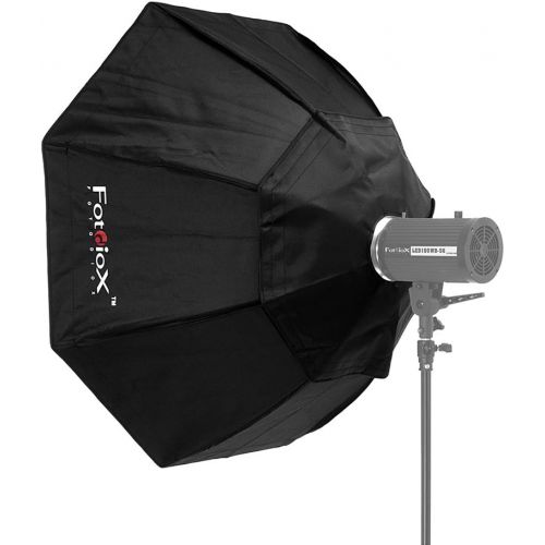  Fotodiox Pro 70 (180cm) Octagon Softbox with Eggcrate Grid and Universal Speedring for 3-6 Diameter Studio Flash Heads - Standard Softbox with Silver Reflective Interior with Doubl