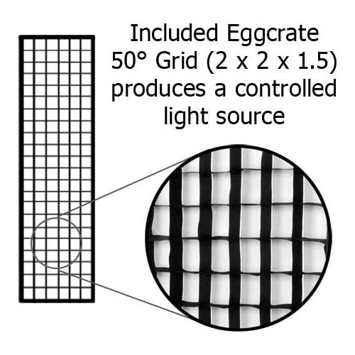  Fotodiox Pro New Soft Box, Black (SBX-Stnd-Photogenic-12x56-Kit)