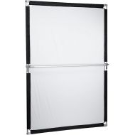 Fotodiox Pro Studio Solutions 145cm x 145cm (57in x 57in) Boom Sun Scrim - Collapsible Frame Diffusion & SilverWhite Reflector Kit with Boom Handle and Carry Bag