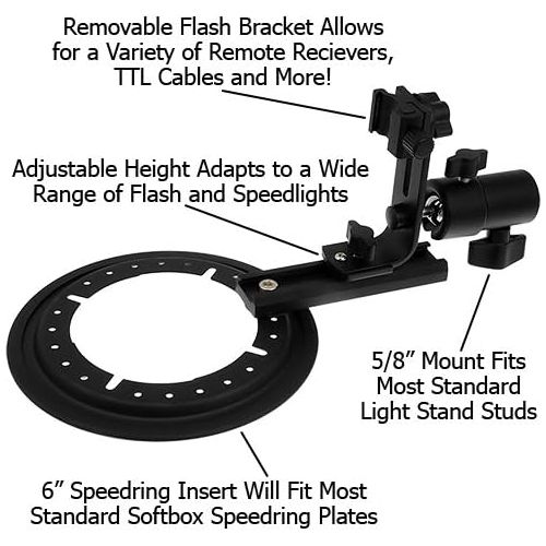  Fotodiox Pro Beauty Dish 18 with Honeycomb Grid and Speedring for Canon Flash Speedlight