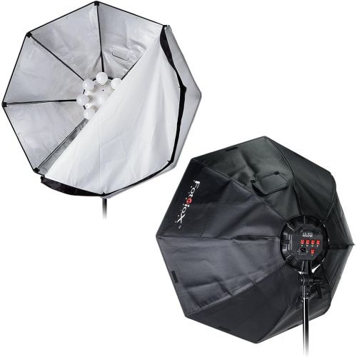  Fotodiox LED-955 Compact Studio Continuous 2-Light LED Softbox Lighting Kit for Film, Video and Photography; Ideal for One to Two Person Portrait, or Small to Medium Tabletop Setup