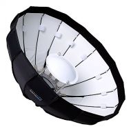 Fotodiox EZ-Pro 24in (50cm) Collapsible Beauty Dish Softbox with Multiblitz V Speedring Insert