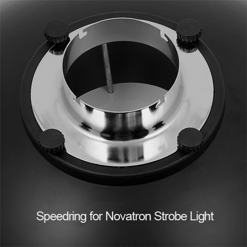  Fotodiox Pro Beauty Dish 28 with Honeycomb Grid and Speedring for Novatron M Series Monolight Strobe