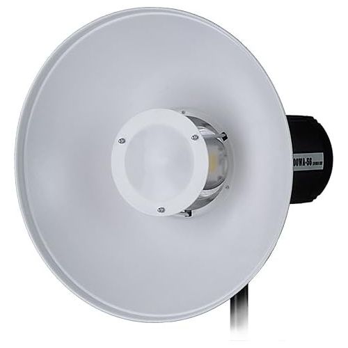  Fotodiox Pro 16in (40cm) All Metal Beauty Dish with Comet Insert - Soft White Interior