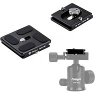 Fotopro Universal Arca-Swiss 40mm Aluminium Quick Release Plate, Easy Tight for Professional Bball Head Tripod, Quick Removable Plate for DSLR Camera&Heavy Lens, Skidproof QR Plate QAL-40