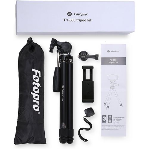  [아마존 핫딜]  [아마존핫딜]Fotopro Camera Tripod, 48.9 Inch Phone Tripod with Smartphone Tripod Mount/Bluetooth Remote/Quick Release Plate, Camera Stand for DSLR Camera Samsung Huawei iPhone X