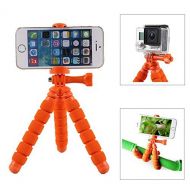 [아마존핫딜]Fotoprorm-95Mini Stativ flexibel mit Halterung fuer SmartphoneOrange