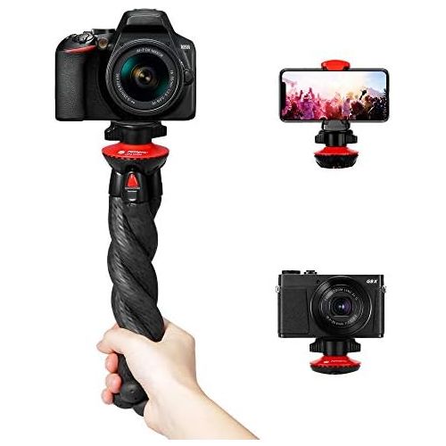  [아마존베스트]Fotopro Mobile Phone Tripod iPhone Tripod Mini Camera Tripod for iPhone with Mobile Phone Holder, Gorillapod Smartphone Tripod for Phones/Digital Camera/GoPro/iPad