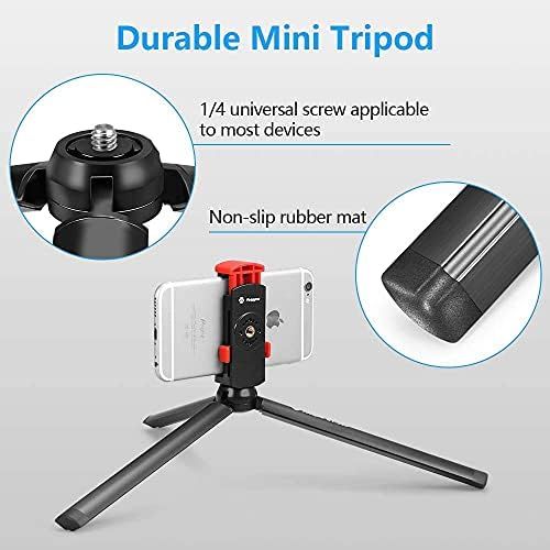  [아마존베스트]Fotopro Mobile Phone Tripod Flexible GoPro Handle, Gooseneck Selfie Stick Monopod Pole, Smartphone Tripod for Camera GoPro Action Cam, with Two 1/4 Universal Thread Connection