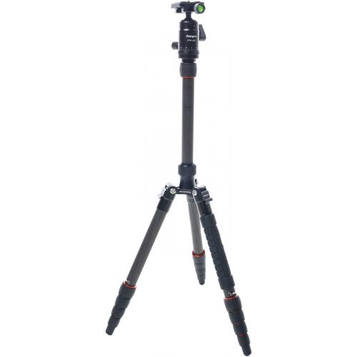  Fotopro FotoPro X-Go 5-Section Carbon Fiber Tripod with Built-In Monopod, FPH-42Q Ball Head, 17 lbs Capacity, 56 Maximum Height