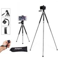 Fotopro Phone Tripod, 39.5 Inch Aluminum Camera Tripod with Bluetooth Remote Control and Bag for iPhone 8/Plus, Samsung, Huawei, GoPro