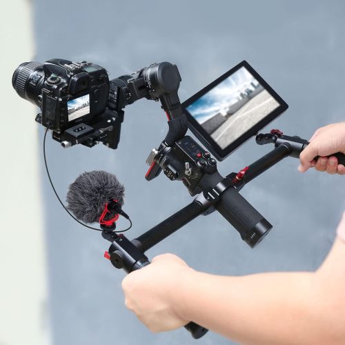  Fotowelt Dual Handle Grip Handgrip Compatible for DJI Ronin S/DJI RS2/DJI SC/DJI RSC 2/MOZA Air 2 Gimbal Handheld Stabilizer