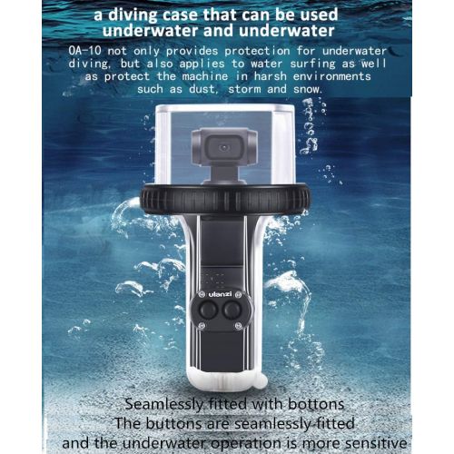  Fotowelt ULANZI OP-10 60 Meters Waterproof Case Underwater Housing Compatible for DJI OSMO Pocket Gimbal