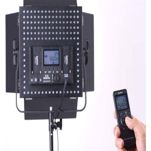  Fotowelt Led Video Light SUTEFOTO 660A Pro CRI95+ 4800lux 600 PCS Pro Metal Dimmable Bi-Color 3200K-5600K Light Panel for Outdoor Interview Studio Lighting Video Making Photography