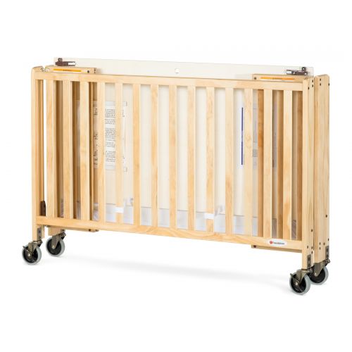 Foundations Hideaway Portable Crib Antique with Mattress Cherry
