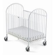 Foundations Pinnacle Steel Folding Crib with Mattress by Foundations