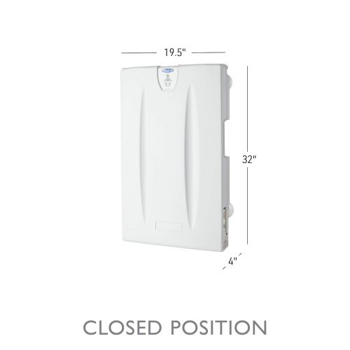  Foundations SafetyCraft Vertical Wall Mounted Baby Changing Station, Light Gray