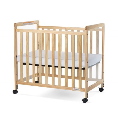  Foundations SafetyCraft Compact Size Clearview Crib, Natural