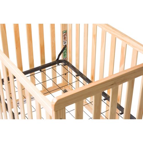  Foundations SafetyCraft Compact Size Clearview Crib, Natural