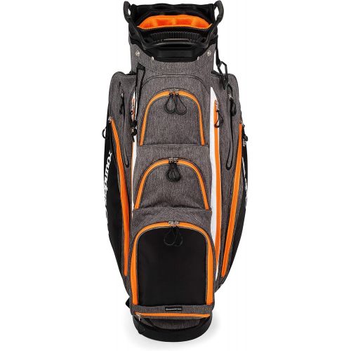  Founders Club Franklin Golf Push Cart Bag -Riding Cart Bag -Full Bag Rain Cover -Secure Push Cart Base -Light Weight -15 Way Full Length Divider-External Putter Tube-Embroidery Pan