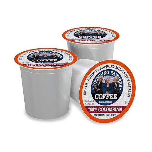  Founding Fathers Coffee, Colombian Single Serve 80 Count (Compatible with Keurig 2.0)