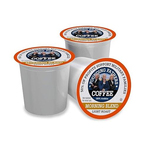  Founding Fathers Coffee Single Serve Pods for Keurig 2.0 K-Cup Brewers, Morning Blend, 80 Count