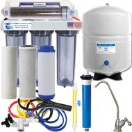 Fountainhead Water Systems RO/DI Dual Outlet Drinking water/Aquarium Reef System CLEAR Manual Flush 100GPD