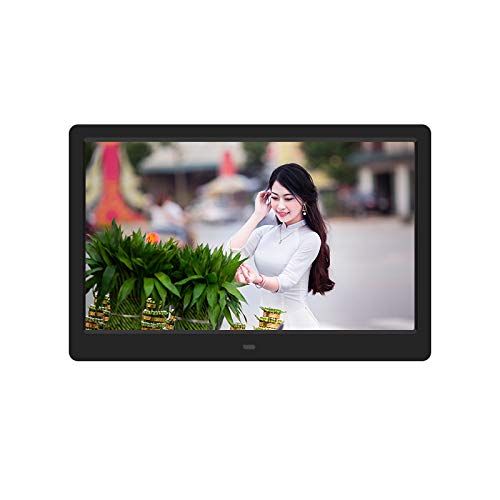  Four Digital Photo Frame 1080P HD 14.1 inch Black. IPS Display. Smart Electronic Frame with Motion Sensor. Remote Control Included