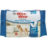 Four Paws Wee-Wee Disposable Male Dog Wraps, Medium/Large 72ct (6 x 12ct)