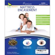 Four Seasons Essentials Twin Extra Long (XL) Mattress Protector Bedbug Waterproof Zippered Encasement Hypoallergenic Premium Quality Cover Protects Against Dust Mites Allergens