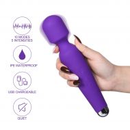 Mini Wand Massager,Fovel Wireless Cordless Portable Small Size Handheld Powerful Massage for Back Neck...