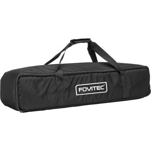  Fovitec - 1x Photography & Video Lighting Equipment Carrying Case - [30 x 8 x 6][Lightweight][Heavy Duty Durable Nylon][Dual Zippers]