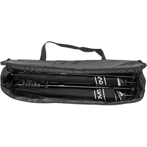  Fovitec - 1x Photography & Video Lighting Equipment Carrying Case - [30 x 8 x 6][Lightweight][Heavy Duty Durable Nylon][Dual Zippers]