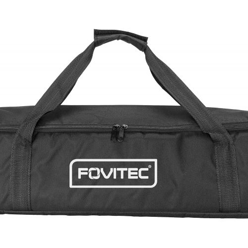  Fovitec - 1x Photography & Video Lighting Equipment Carrying Case - [30 x 8 x 6][Lightweight][Heavy Duty Durable Nylon][Dual Zippers]