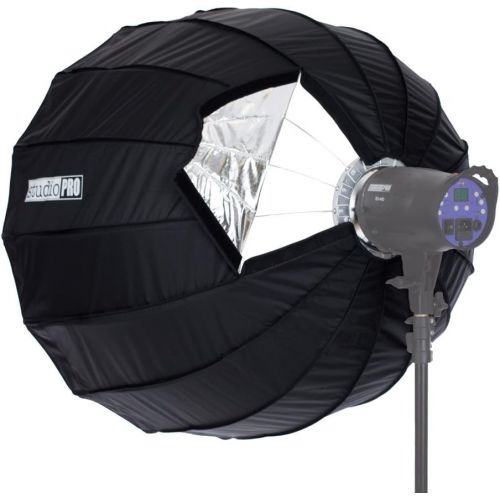  Fovitec StudioPRO SPK30-001 Rods Parabolic Softbox 35 16 for Bowens Monolights with Mounting Arm, Black