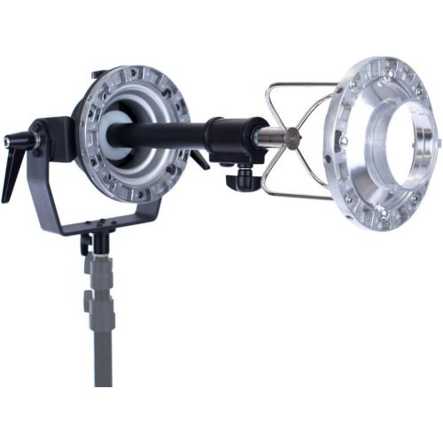  Fovitec StudioPRO SPK30-003 Parabolic Softbox 59 16 Rods for Bowens Monolights with Mounting Arm, Black