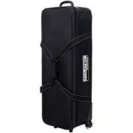 Fovitec - 1x Professional Photography & Video Lighting Equipment Roller Bag - [44” x 14” x 10”][EZ Glide Wheels][Durable Webbed Nylon][Fleece Lining]