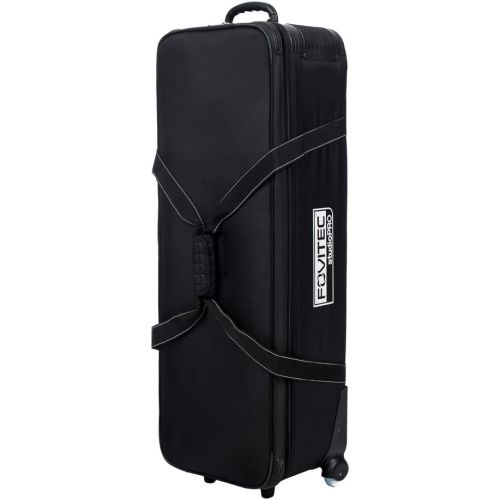  Fovitec - 1x Professional Photography & Video Lighting Equipment Roller Bag - [44” x 14” x 10”][EZ Glide Wheels][Durable Webbed Nylon][Fleece Lining]