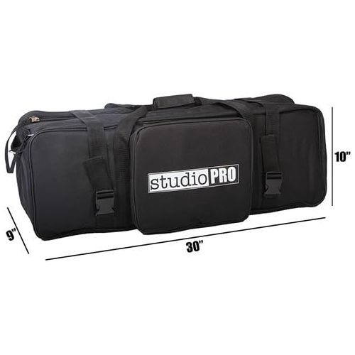  Fovitec StudioPRO 400Ws Two Strobe 20x28 Softbox 33 Umbrella Kit & Carrying Case