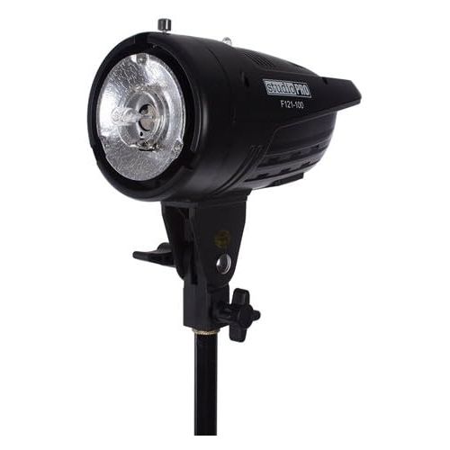  Fovitec StudioPRO 400 Watt SD-400 Monolight Flash Strobe Light with S-type Bowens Style Mount and 7 Standard S-type Bowens Reflector, modeling lamp, for Portrait Location Photograp