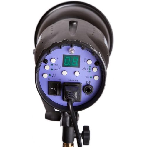  Fovitec StudioPRO 400 Watt SD-400 Monolight Flash Strobe Light with S-type Bowens Style Mount and 7 Standard S-type Bowens Reflector, modeling lamp, for Portrait Location Photograp