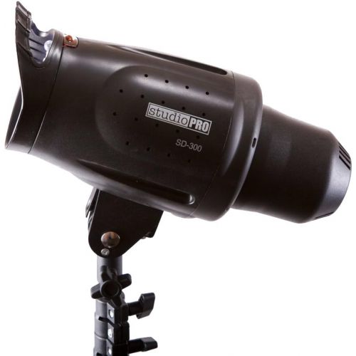  Fovitec StudioPRO 400 Watt SD-400 Monolight Flash Strobe Light with S-type Bowens Style Mount and 7 Standard S-type Bowens Reflector, modeling lamp, for Portrait Location Photograp