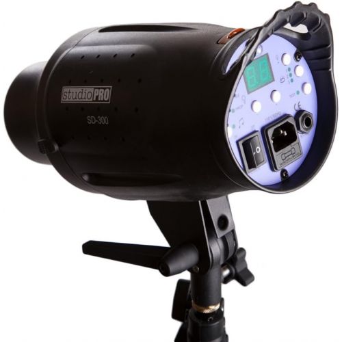  Fovitec StudioPRO 400 Watt SD-400 Monolight Flash Strobe Light with S-type Bowens Style Mount and 7 Standard S-type Bowens Reflector, modeling lamp, for Portrait Location Photograp