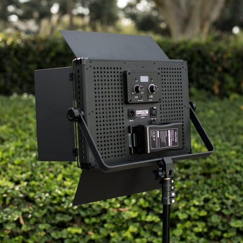  Fovitec - 1x Photography & Video Daylight 600XD LED Panel wFilters & Bag - [95+ CRI][Continuous Lighting][Stepless Knobs][V-Lock][5600K]