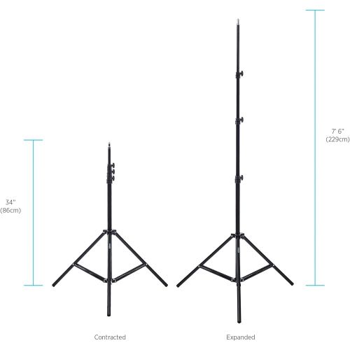  Fovitec StudioPRO - 3x 24x36 Softbox Lighting Kit w 6400 W Total Output - [Pro][Includes Stands, Softboxes, Socket Heads, 15x 85W Bulbs]