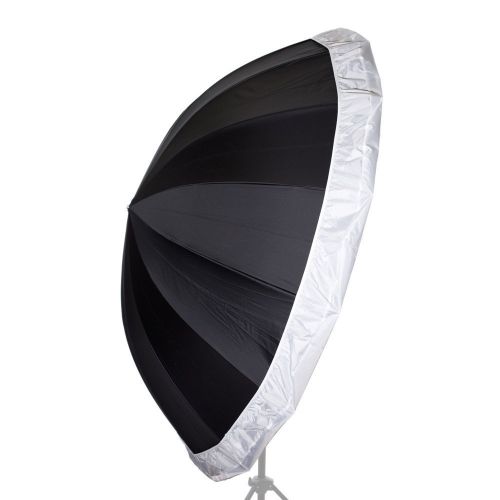  Fovitec StudioPRO Photo Studio Photography Lighting Professional White with Black Parabolic Umbrella - 6 feet