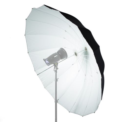  Fovitec StudioPRO Photo Studio Photography Lighting Professional White with Black Parabolic Umbrella - 6 feet