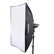 Fovitec 1x 28x40 Rectangular Photography Softbox w Bowens Mount S-Type Speedring Adapter - [Easy Set-up][Durable Nylon][Grid Not Included]