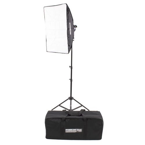  Fovitec StudioPRO Photography Photo Video Studio Continuous 5 Socket Head AC Power Light With 20x28 Softbox, 1100 Watt Output Lighting Kit