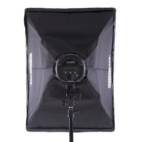  Fovitec StudioPRO Photography Photo Video Studio Continuous 5 Socket Head AC Power Light With 20x28 Softbox, 1100 Watt Output Lighting Kit